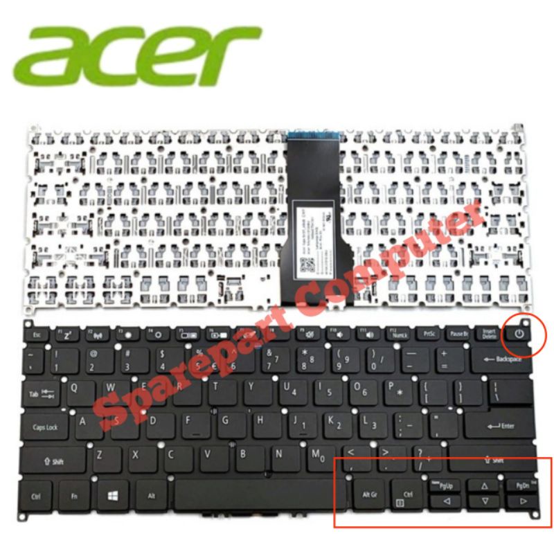 Keyboard Laptop Acer Aspire 5 A514-53 A514-52G A514-54 A514-54G Series ON / OF