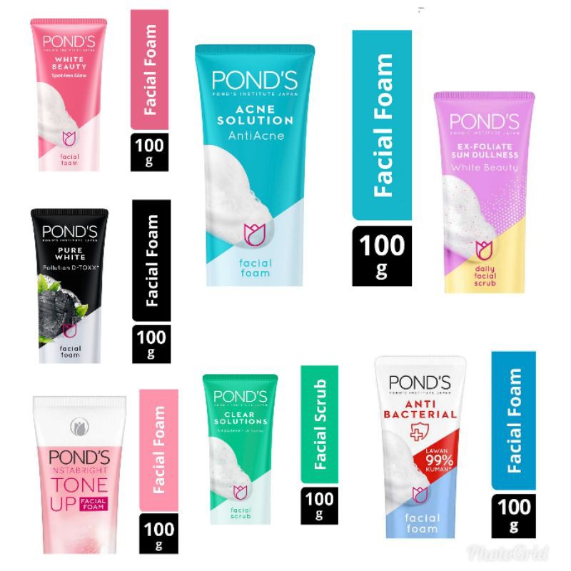 Ponds Facial Foam 100g Series - Facial Foam Ponds