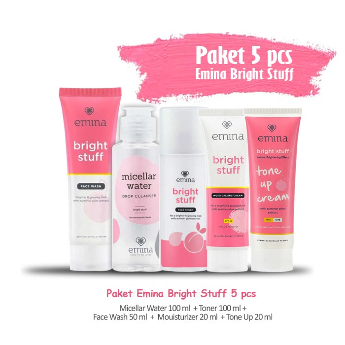 Paket Hemat Emina Bright Stuff 5 in 1