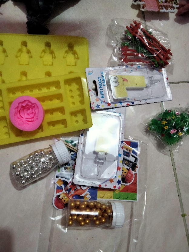 Ti-0101-a Topper Tulisan Tempel Happy Birthday Salad Buah Emas