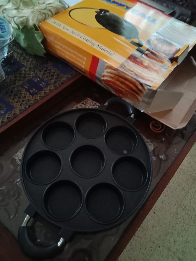 Cetakan Kue 8 Lubang Cr708 Happy Call - Buat Martabak Mini Lumpur Surga Maker Anti Lengket