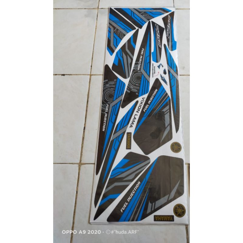 striping sticker lis striping yamaha vixion old lama fz150i biru hitam