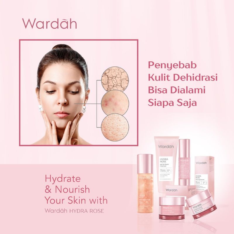 WARDAH Hydra Rose Gel To Foam Cleanser 100ml