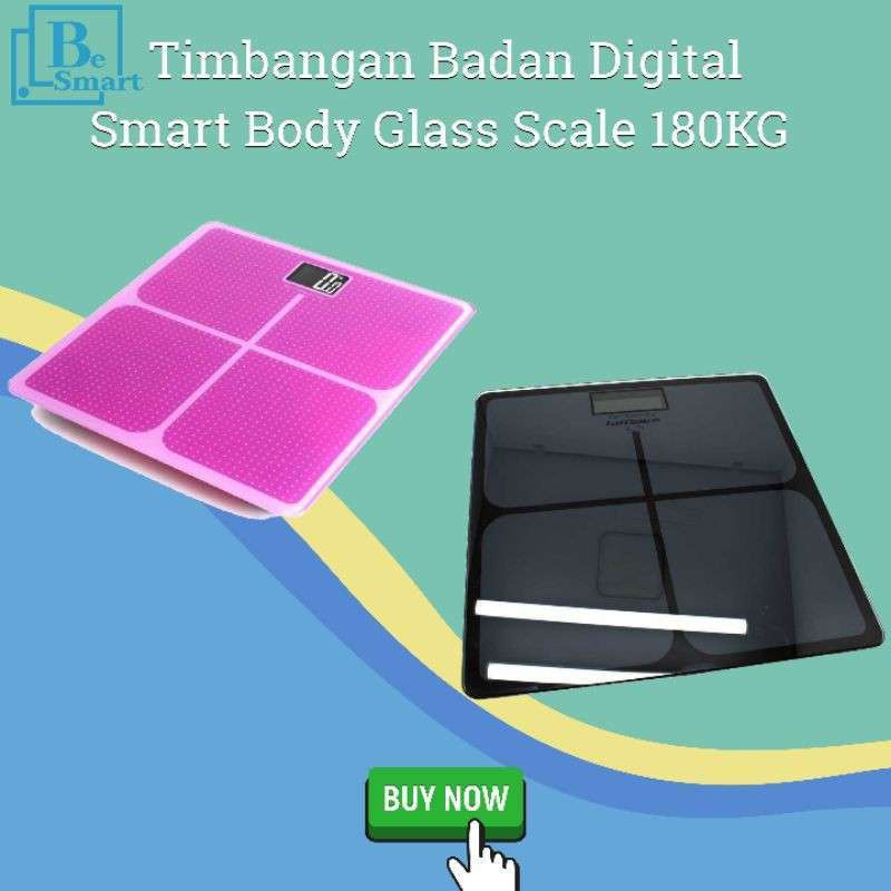 timbangan badan kaca digital scale 180 kg baterai