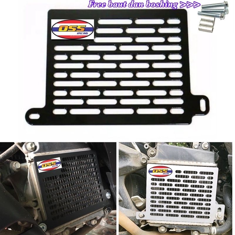 TUTUP COVER RADIATOR CNC NMAX LEXI AEROX ALUMINIUM PLUS BAUT BOSHING COVER RADIATOR MOTOR YAMAHA NMAX LEXI AEROX OSS RACING COVER TUTUP RADIATOR OSS RACING TEBAL DAN BERKUALITAS