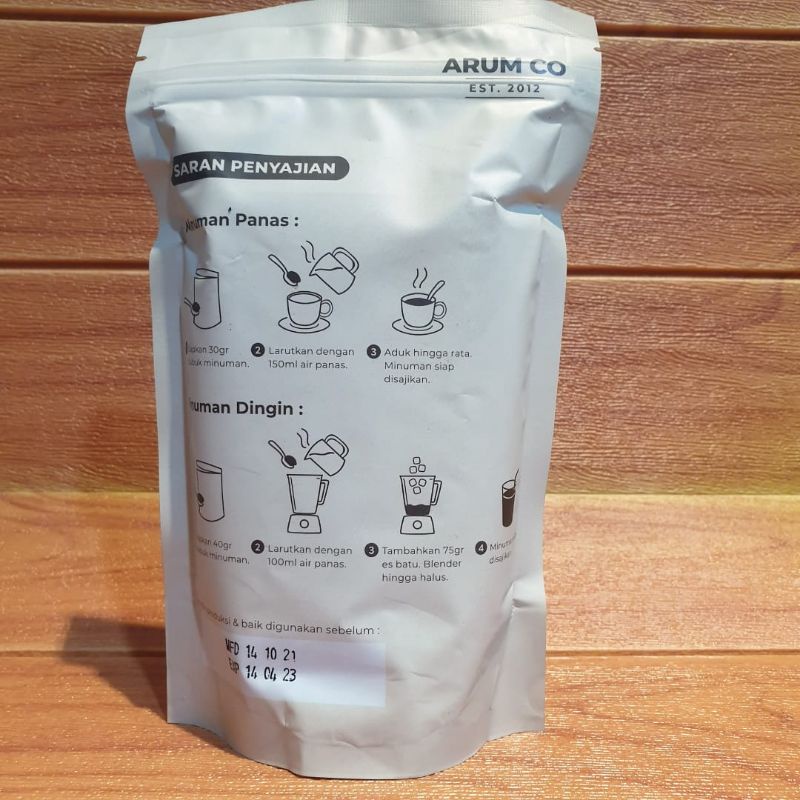 Arum Co Vanilla Latte 500gr / Vanila / Minuman Bubuk Murah &amp; Enak / Instant Drink