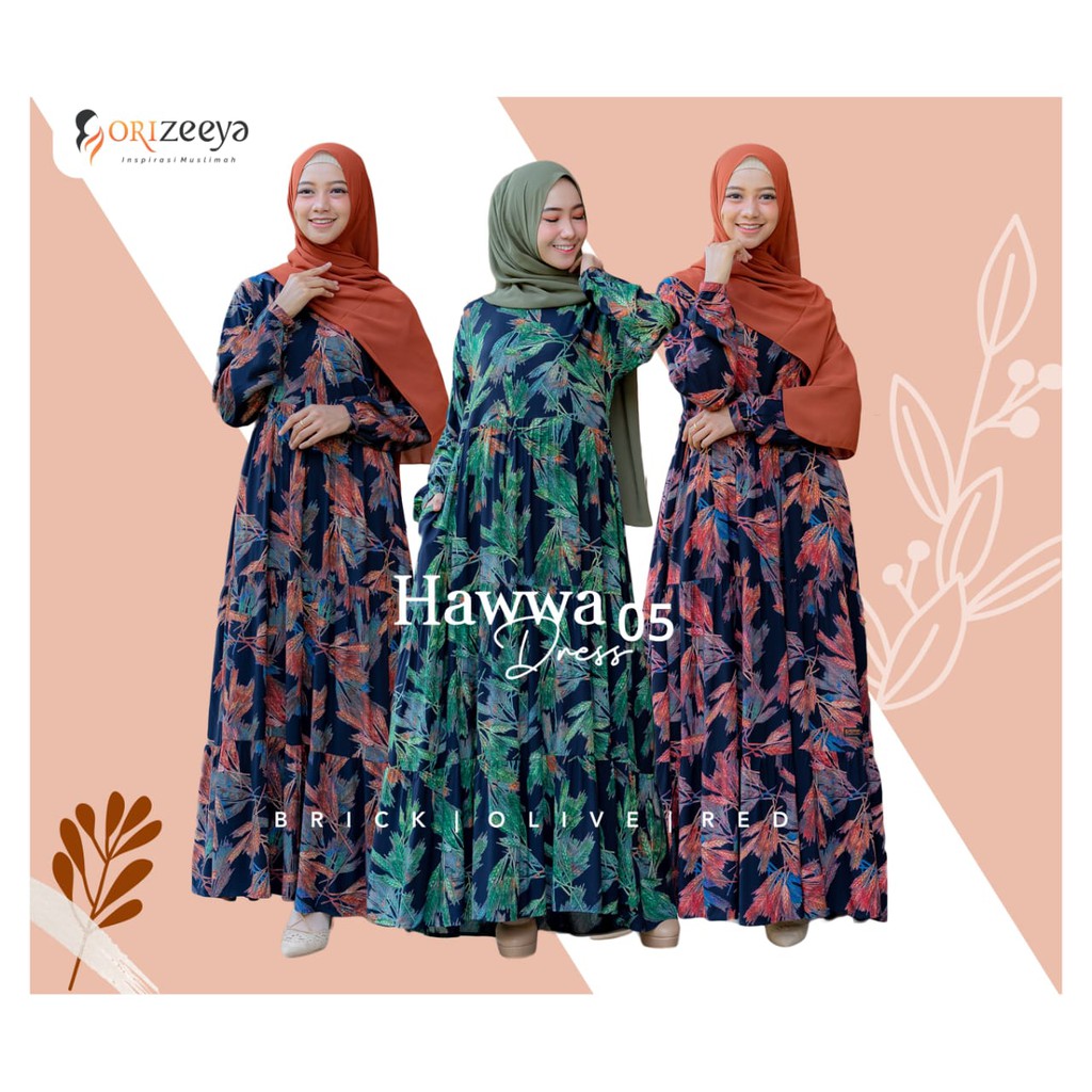 gamis orizeeya hawwa dress 05 terbaru original