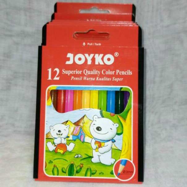 

Pensil Warna Joyko 12 Warna Pendek