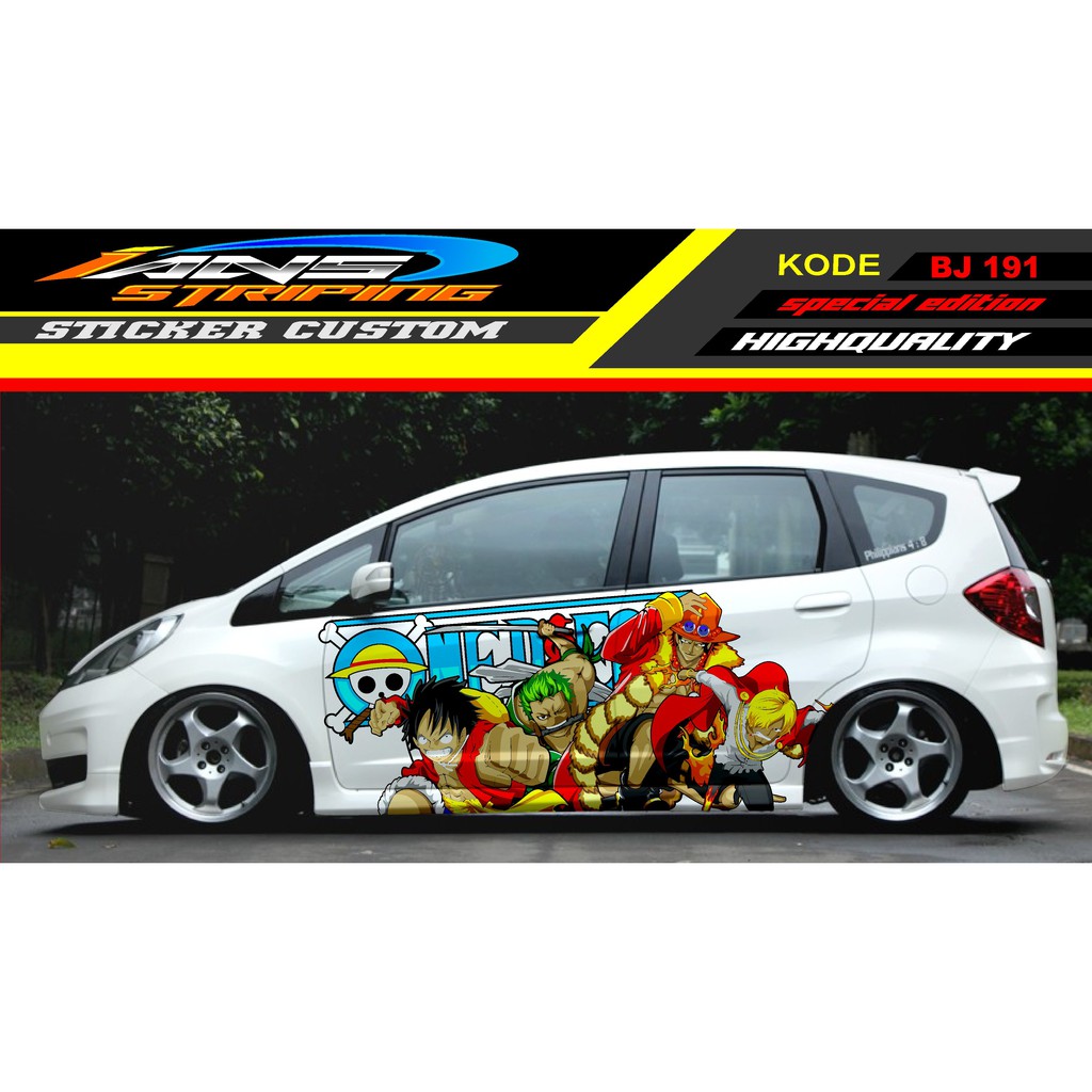 STICKER DECAL MOBIL JAZZ / DECAL STICKER MOBIL HONDA JAZZ , BRIO / STICKER MOBIL / VARIASI MOBIL