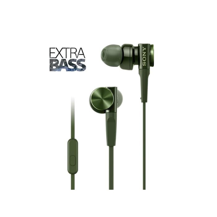 Sony Original MDR-XB75AP MDR XB75AP MDRXB75AP XB75 Green Headset