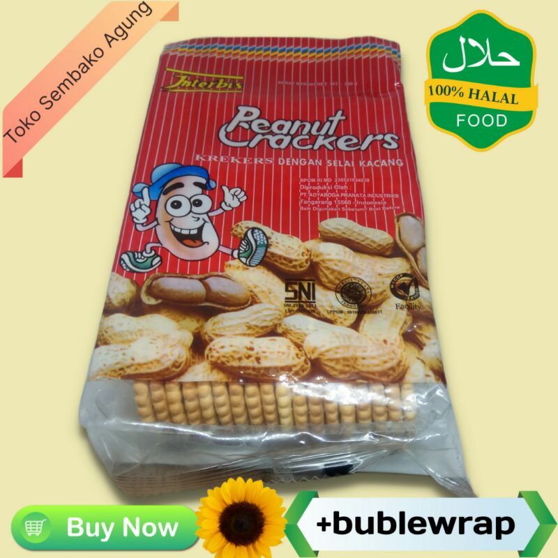 

Interbis Peanut Crackers biskuit kacang