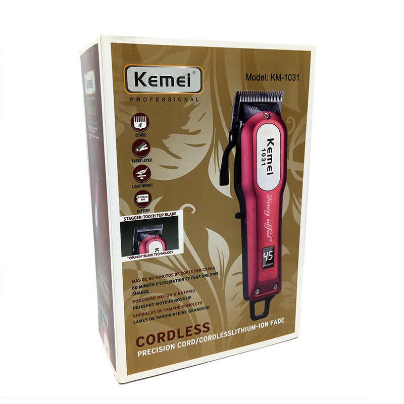 KEMEI KM-1031 - Professional Electric Rechargeable Hair Clipper - Alat Cukur Elektrik