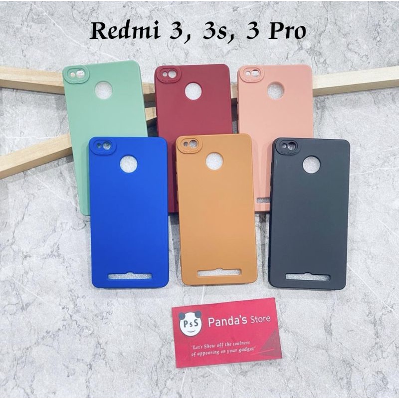 Softcase Pro Camera Redmi 3, 3s, 3 Pro Candy Case Full Color 3D Silikon TPU