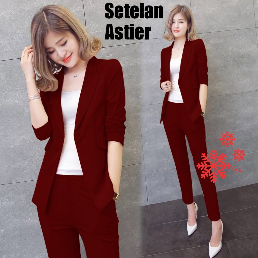 [Shenmyprint] Naumi Set | Setelan Wanita Kantor | Korean Set | Baju Wanita Korea