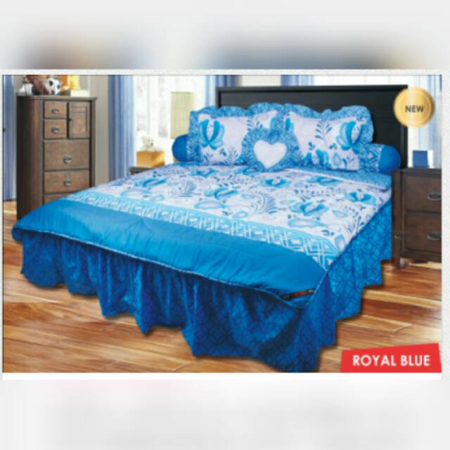SEPRAI MY LOVE ROYAL BLUE Tinggi seprai 30 cm