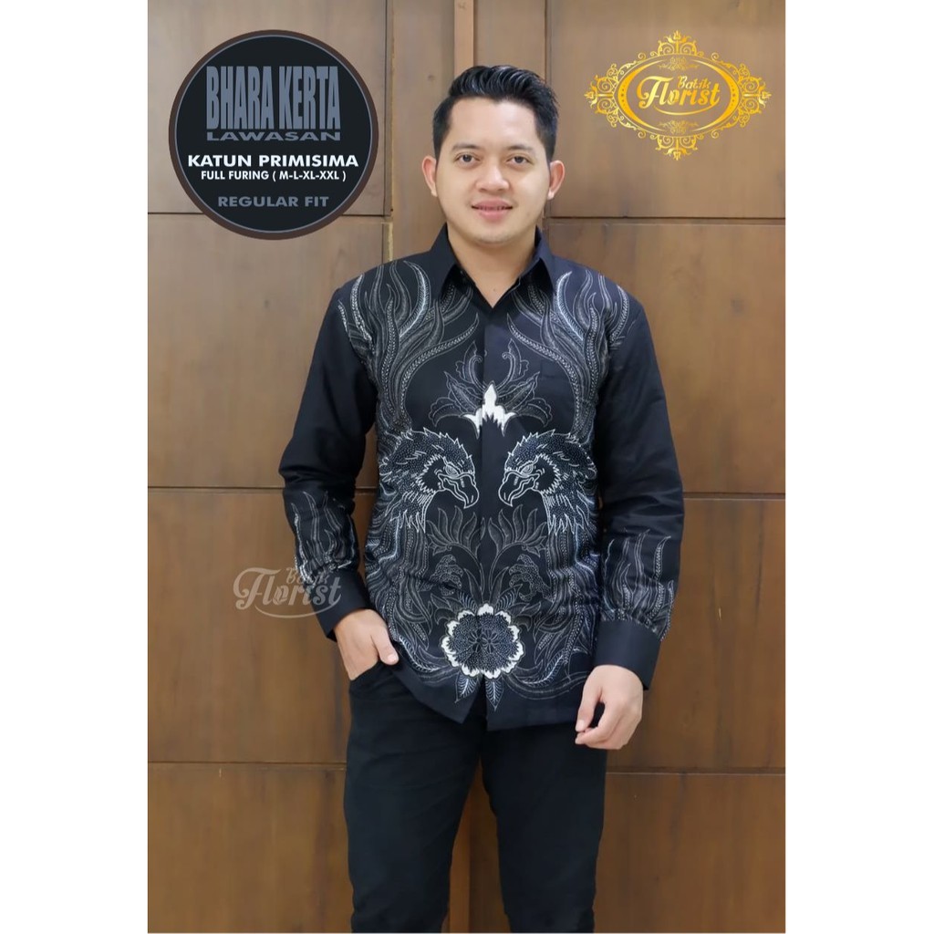 BHARA KERTA kemeja batik pria modern baju pria kemeja batik batik formal batik kondangan terbaru