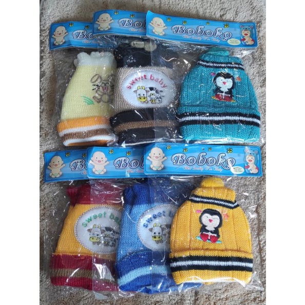 BOBOKO-TOPI BAYI RAJUT BOBOKO-TOPI BAYI MURAH