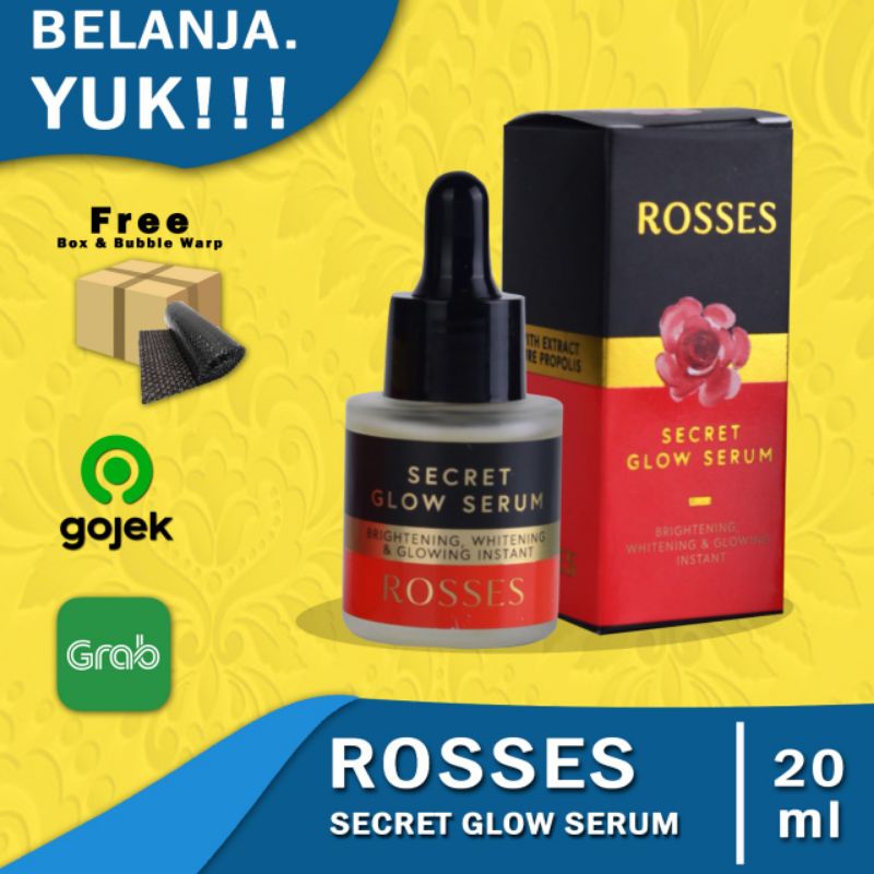 Serum Rosses Glow Serum Mencerahkan Melembabkan, Anti Aging dan Glowing 100% Original BPOM