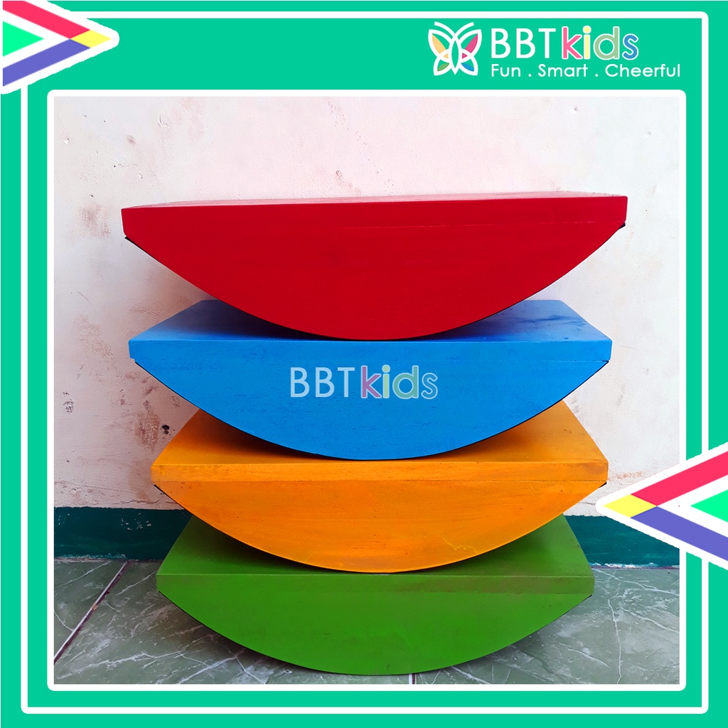 BALANCE BOARD BIG PAPAN KESEIMBANGAN ANAK WOODEN TOYS BALANCING BOARD MAINAN KAYU SOLID EDUKATIF GYMNASTIC