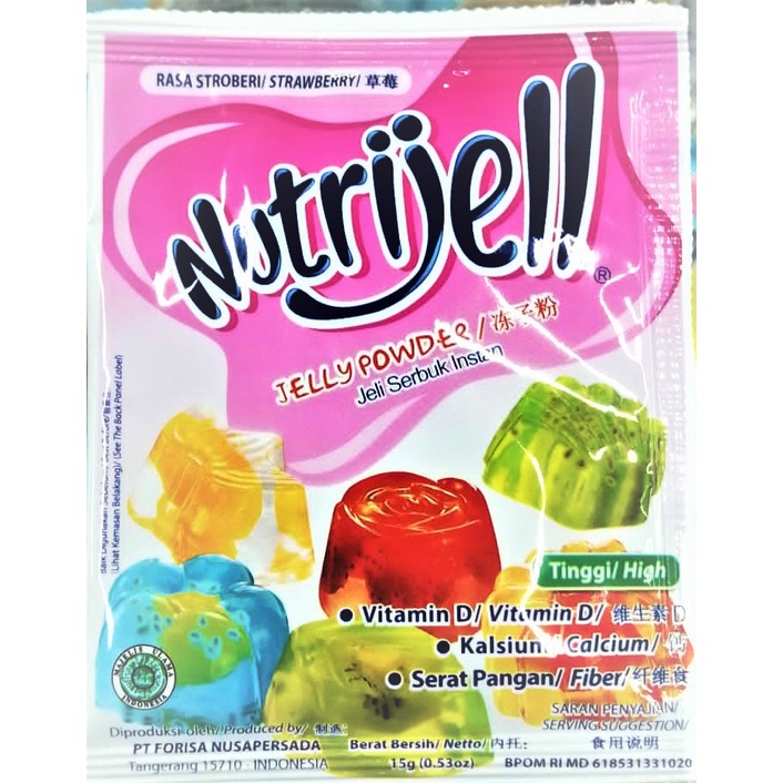 

Nutrijell Agar Rasa Strawberry 15gr