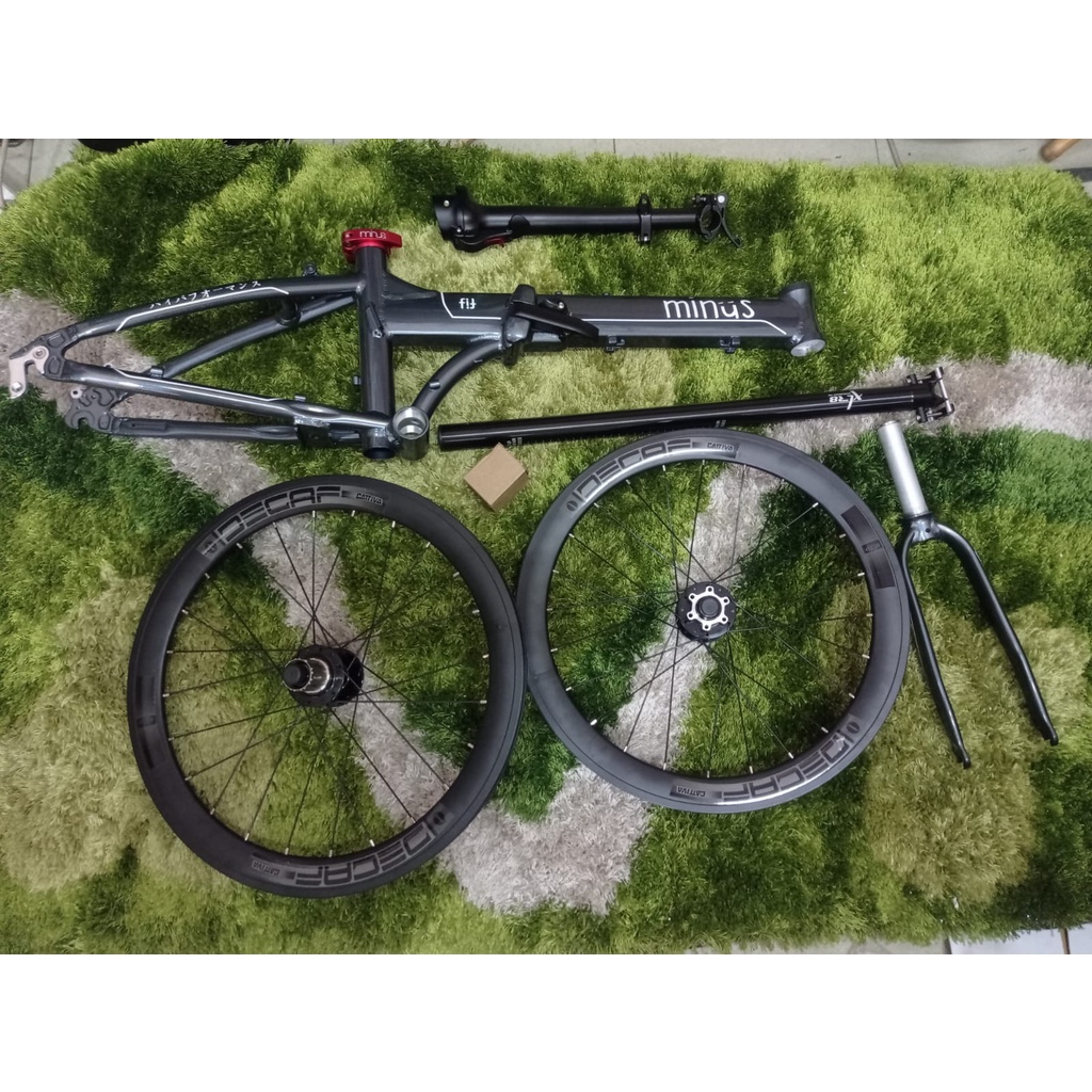 FRAME SEPEDA LIPAT MINUS 20 INCH INCLUDE WHEELSET DECAF 22