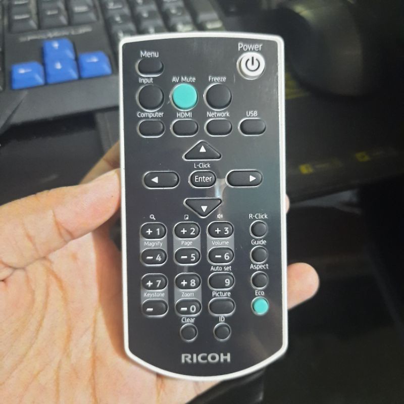 REMOTE REMOT PROYEKTOR PROJECTOR RICOH ORIGINAL ASLI