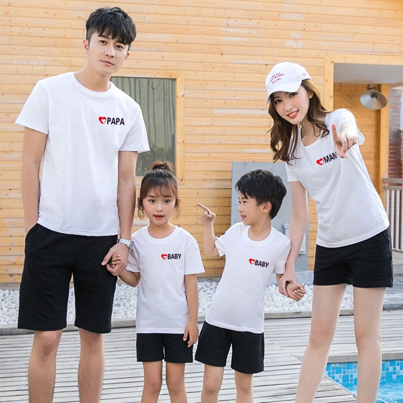 Baju couple keluarga terbaru kompak famillyGoalship murah bahan premium jahitan rapi PaPa Mama Baby