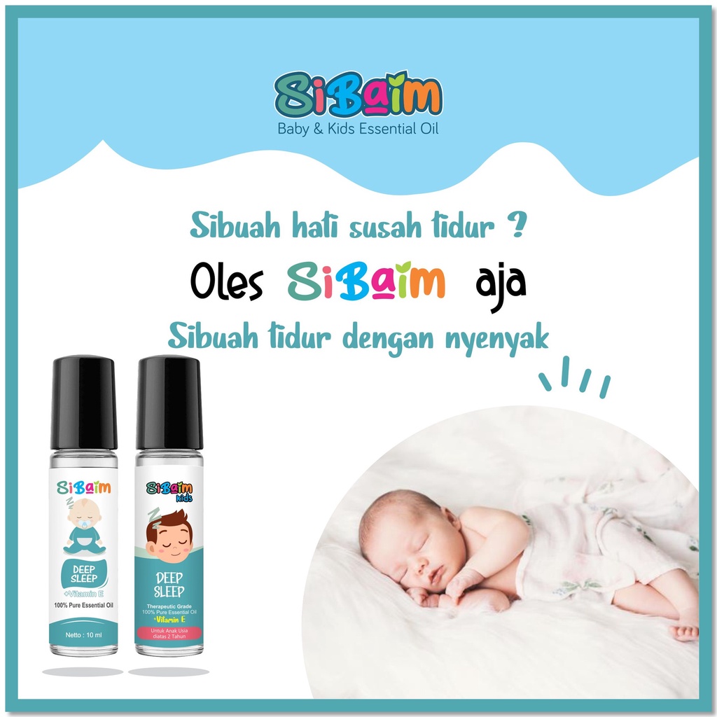 Membuat Bayi Tidur Lebih Nyenyak - SIBAIM BABY DEEP SLEEP Essential Oil 10ml by psikopediastore