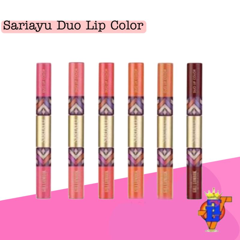 Sariayu Duo Lip Color Lip cair / liquid matte/glossy