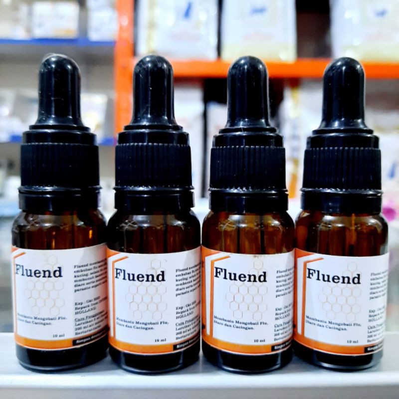 Fluend meringankan flu pilek pada kucing cair 10ml obat flu kucing