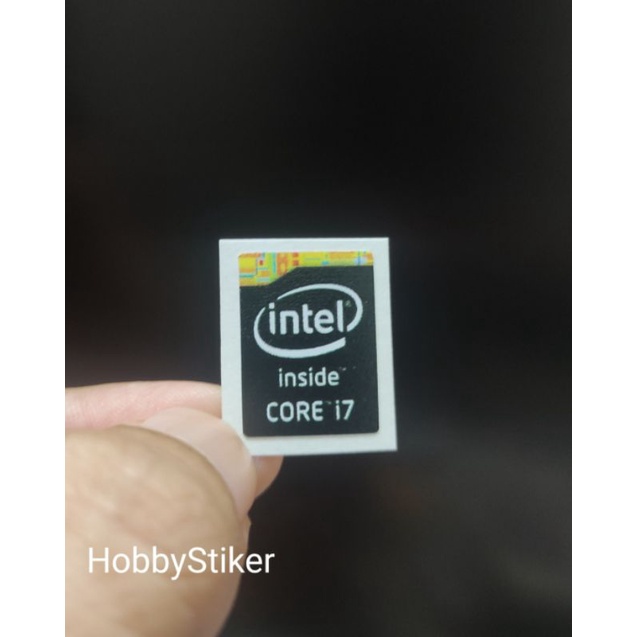 Stiker core i7 black untuk pc laptop notebook