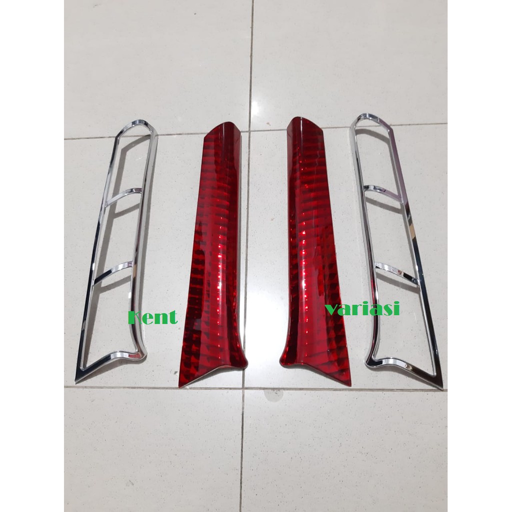 Paket Reflektor Garnish Pillar Belakang Mobil All New Avanza