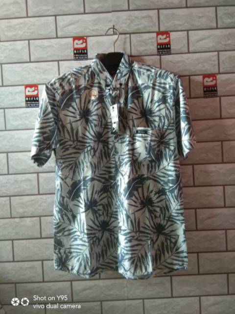 KEMEJA SURFING PRIA LENGAN PENDEK SIZE M, L, XL