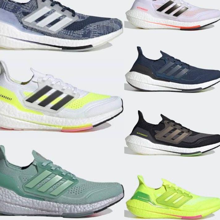 Stok lagi SEPATU OLAHRAGA PRIA ADIDAS ULTRABOOST 2021 DENIM NAVY GREEN BLACK RED GREY WHITE PREMIUM