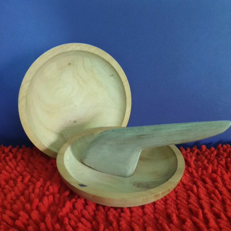 cobek kayu set ulekan