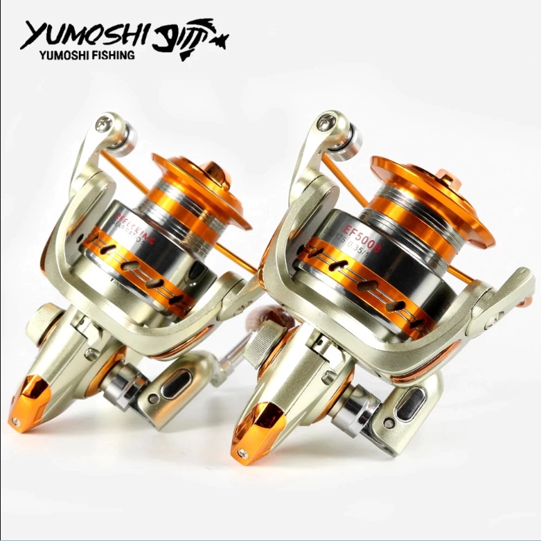 Reel Rell Ril Real Gulungan Kerekan Katrol Pancing Spinning Yumoshi TaffSPORT Ukuran 1000 2000 3000 