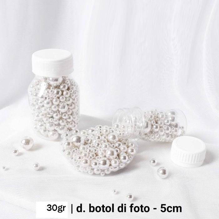 Topper Kue Sprinkle Mutiara Hiasan Kue Ulang Tahun Topper Silver