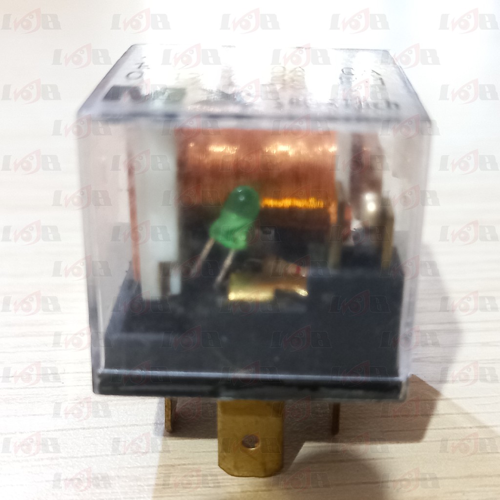 Relay MX Kaki 4 12v 30/40a Rellay Empat Pin For Klakson Alarm Lampu