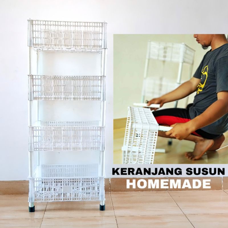 KERANJANG SUSUN Rak Susun Keranjang Barang Penyimpanan Barang Keranjang Buah Penyimpanan Kotak
