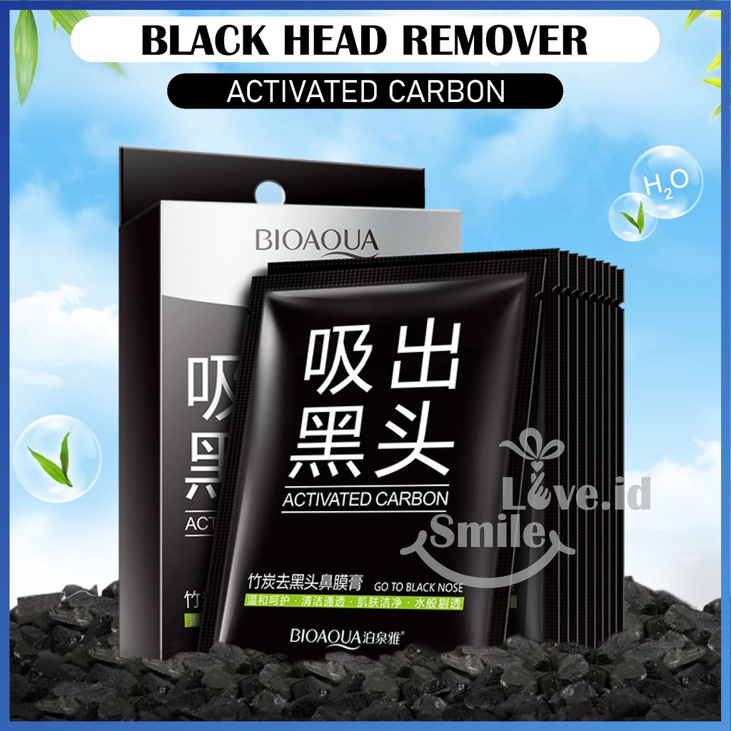 Bisa COD MIDYEAR SALE Smilelove Black head Remover Bamboo Charcoal Blackhead Strip Pembersih Komedo Pori-Pori Hidung Promo