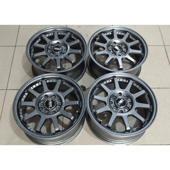 Velg Mobil Racing Seken R15 HSR GYMKANA R15 Baut 4 untuk Brio Ayla Sigra