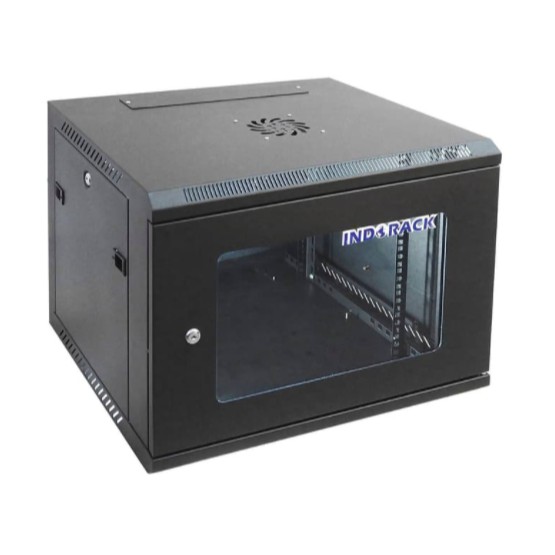 WR5006S - 6U Wallmount Rack Depth 500mm Single Door 19INCH - INDORACK