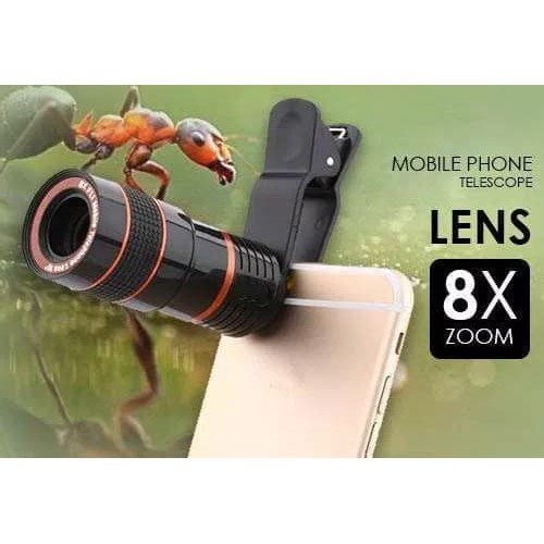 Lensa Telezoom Jepit 8x / Lensa telezoom