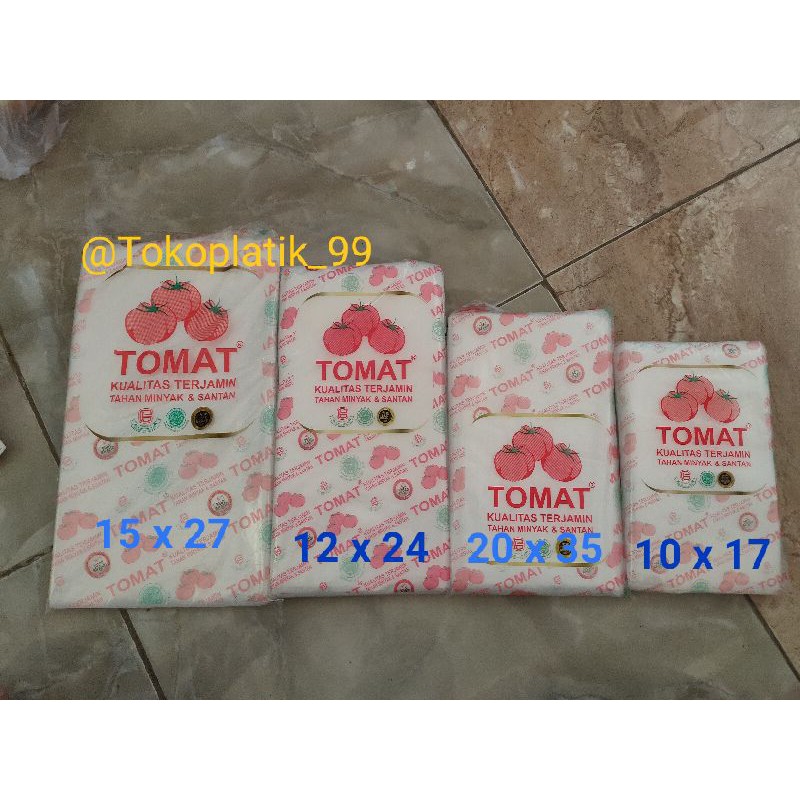 TERMURAH  ( 250 GRAM) PLASTIK TOMAT / Plastik es degan / Plastik gula / plastik tomat / Plastik PE T
