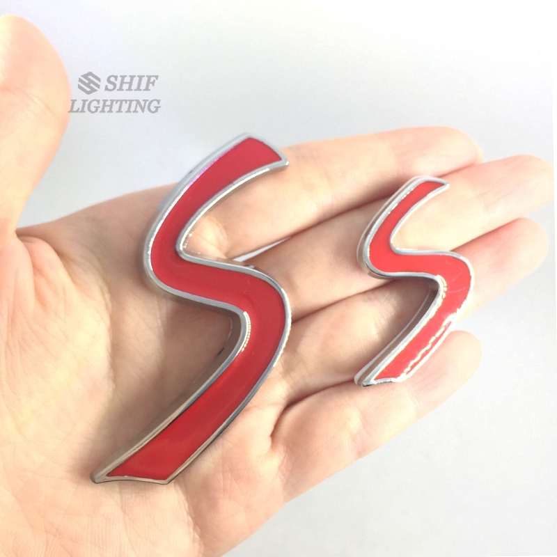 1x Metal Mini Cooper S Logo Letter Car Rear Trunk Lid Emblem Badge Sticker Decal