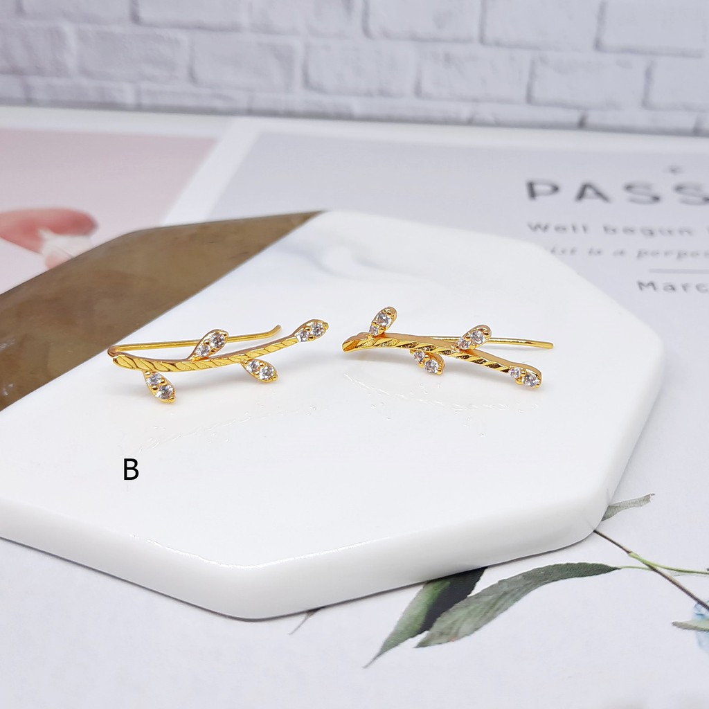 Anting Fashion Xuping Rambat Jalar Hati Imut Lapis Emas - BE296