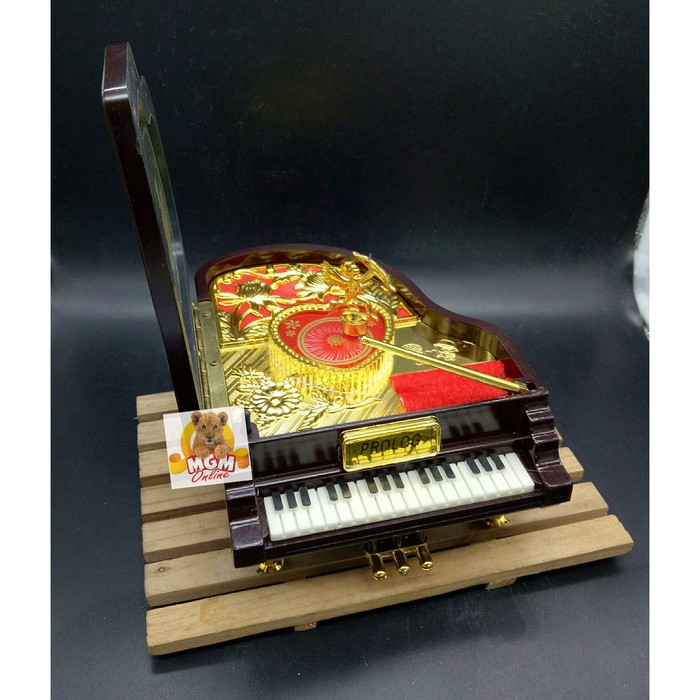 Kotak perhiasan GRAND Piano / Kotak musik / Jewelry Music Box 9092