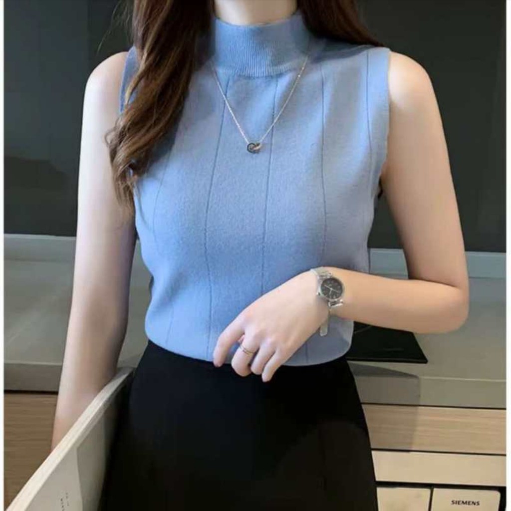 BLOUSE 1863 3M THREE M TM ELEONORA TURTLENECK GROSIR FASHION TERJANGKAU IMPORTIR IMPOR MURAH IMPORT