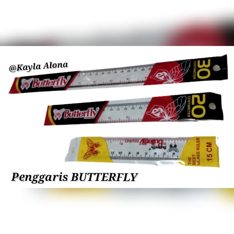 PENGGARIS BUTTERFLY 15CM , 20CM , 30CM