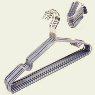 Hanger baju besi stainlist 1 pak isi 10 pcs 41 cm hanger Hanger baju besi stainlist 1 pak isi 10 pcs 41 cm hanger